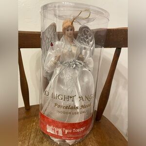 Holiday light up Angel Figurine tree topper
